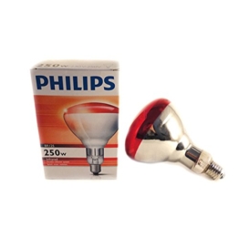 Hartglas Infrarotlampe PHILIPS - 250 W / rot -